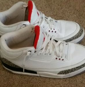 Jordan white cement 3's